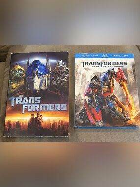 DVD’s Transformers & Transformers Dark of the Moon Blu Ray Bundle